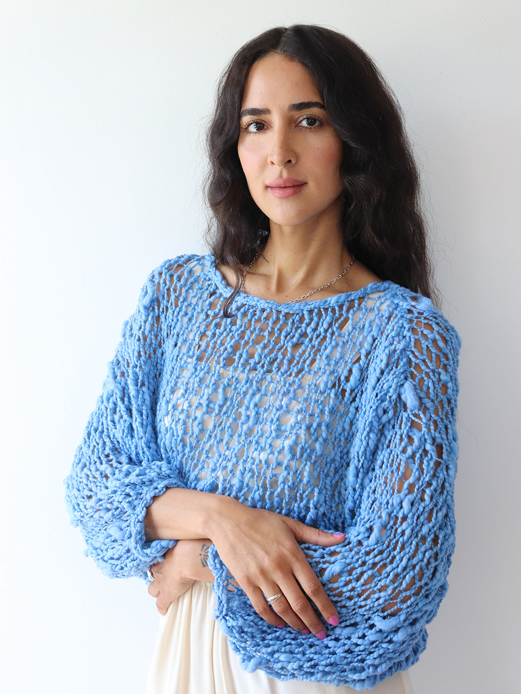 The Signature Girlfriend Sweater - Blue