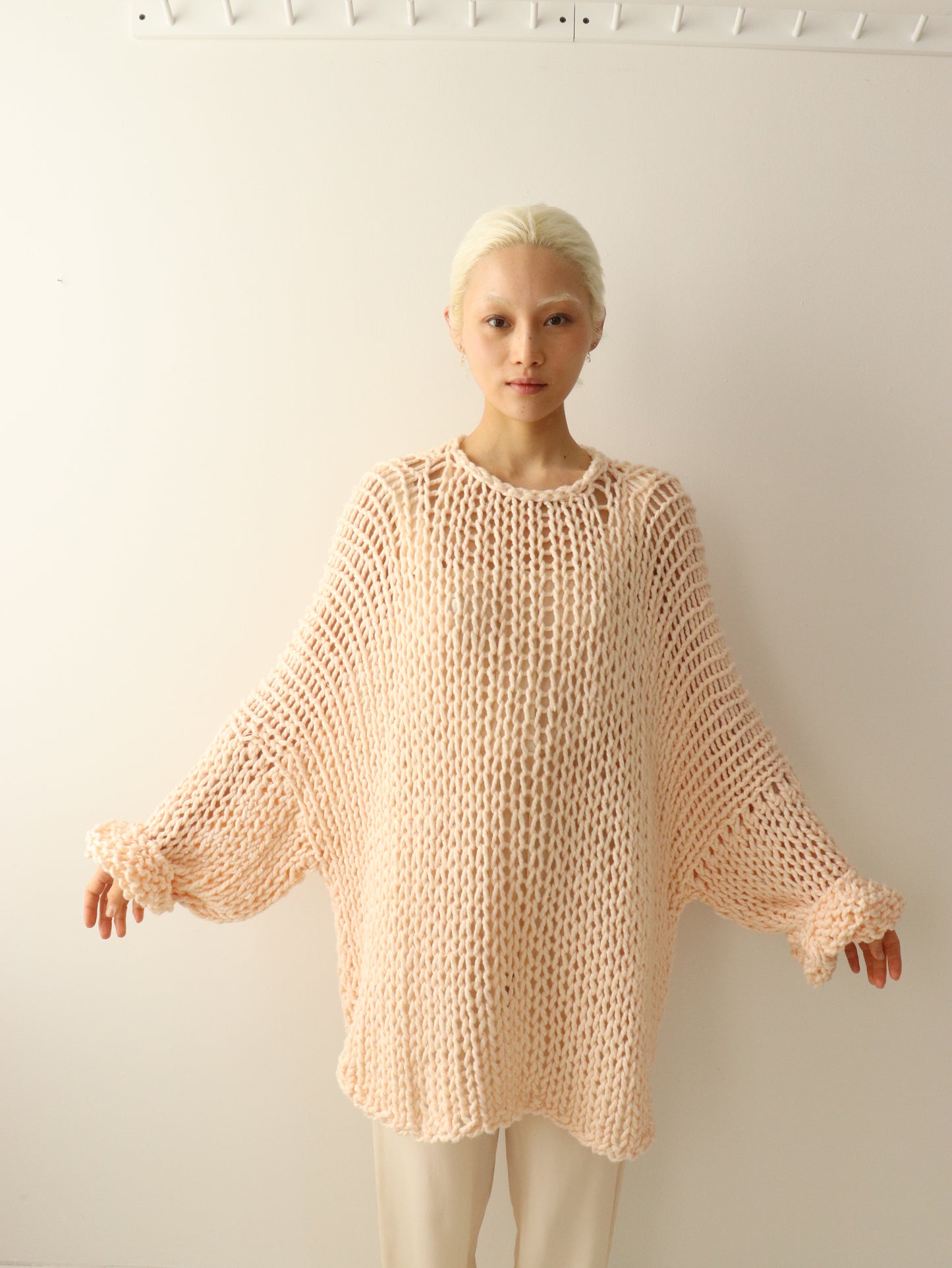 Cotton Boyfriend Sweater - Blush