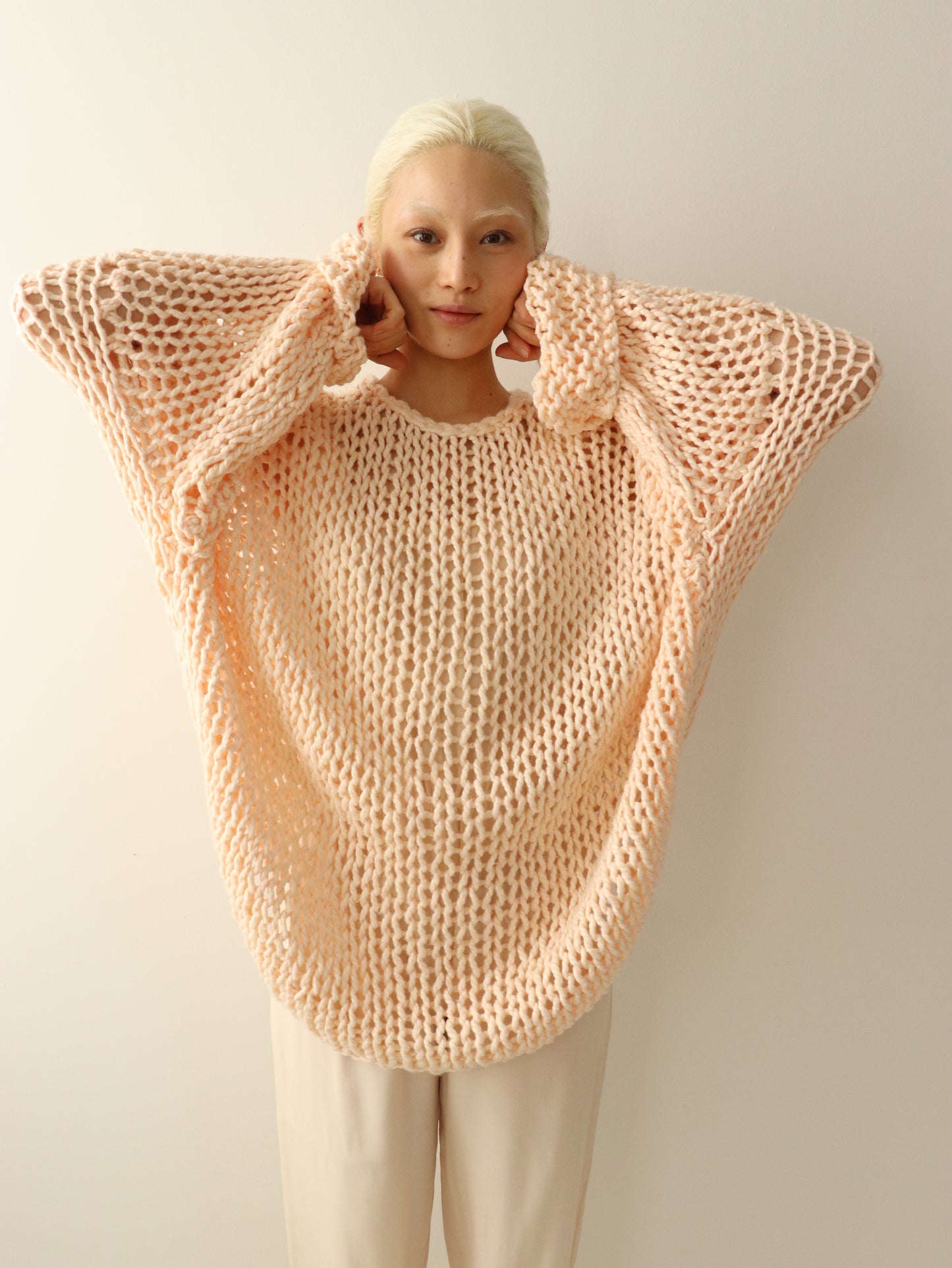 Cotton Boyfriend Sweater - Blush