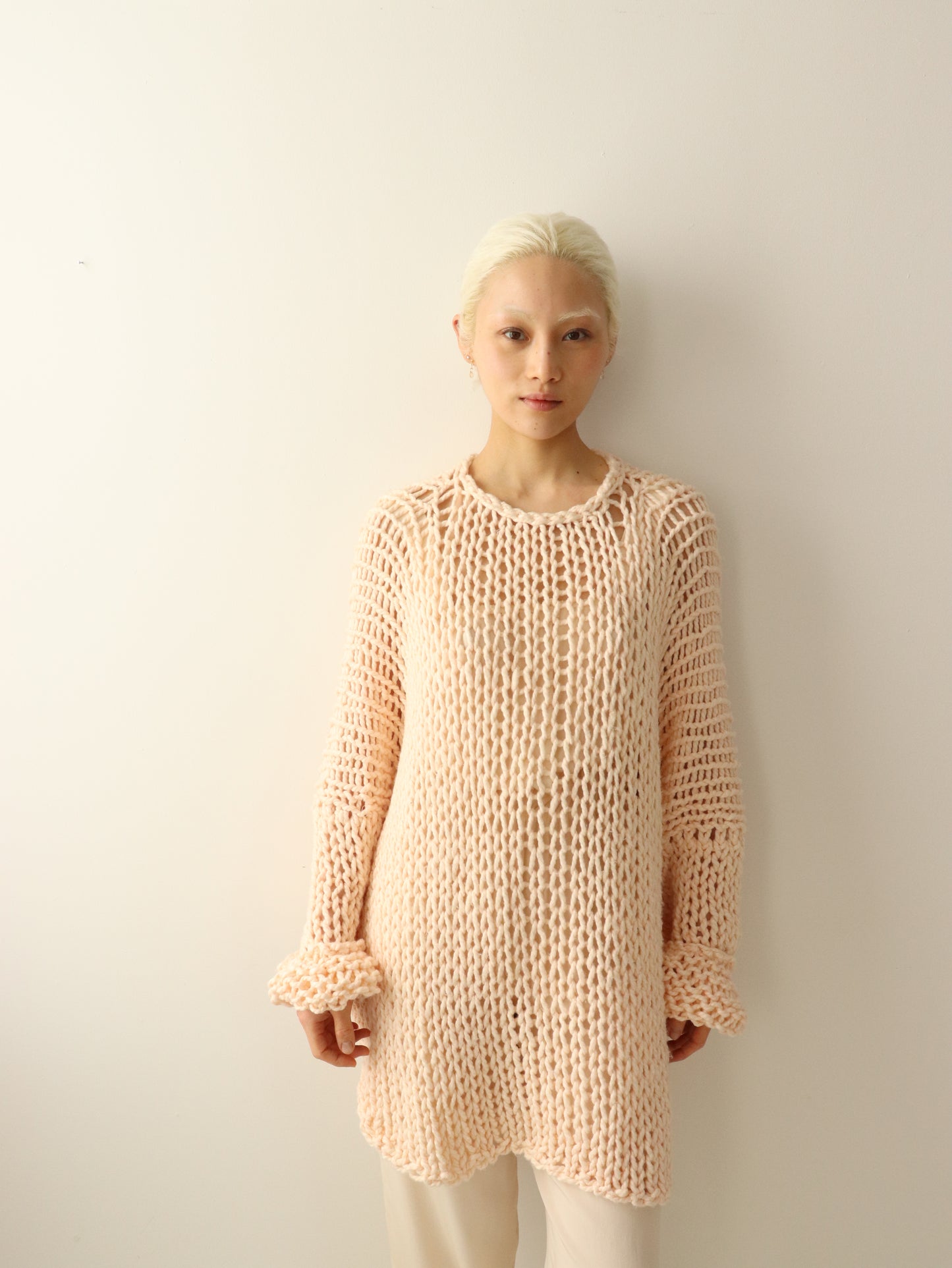 Cotton Boyfriend Sweater - Blush