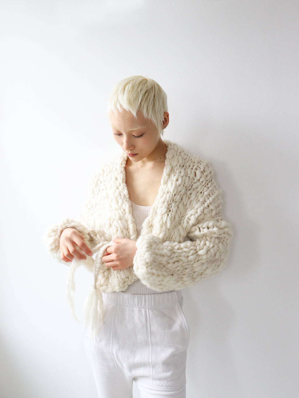 Wool - Chunky Short Jacket - Natural