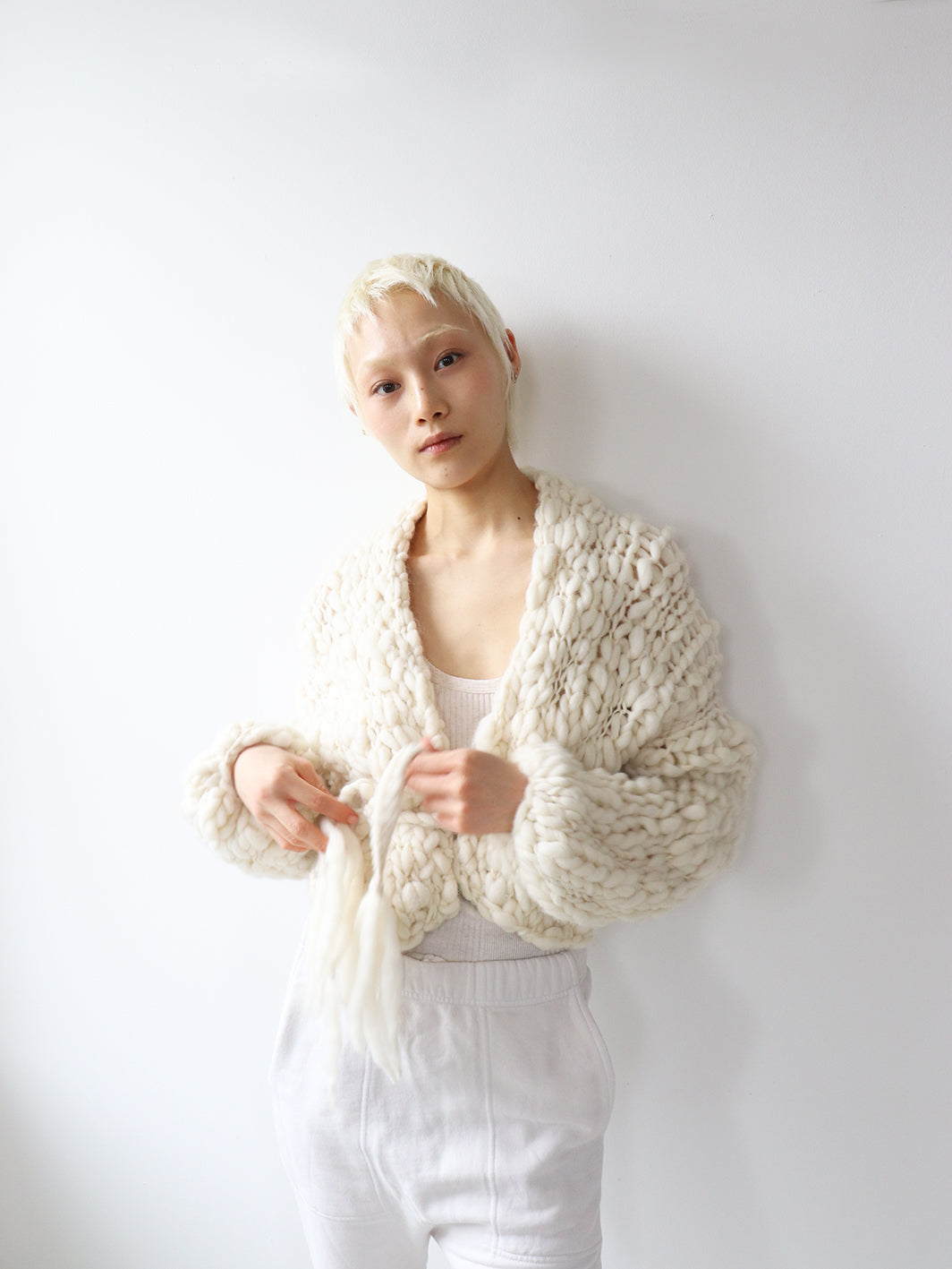 Wool - Chunky Short Jacket - Natural