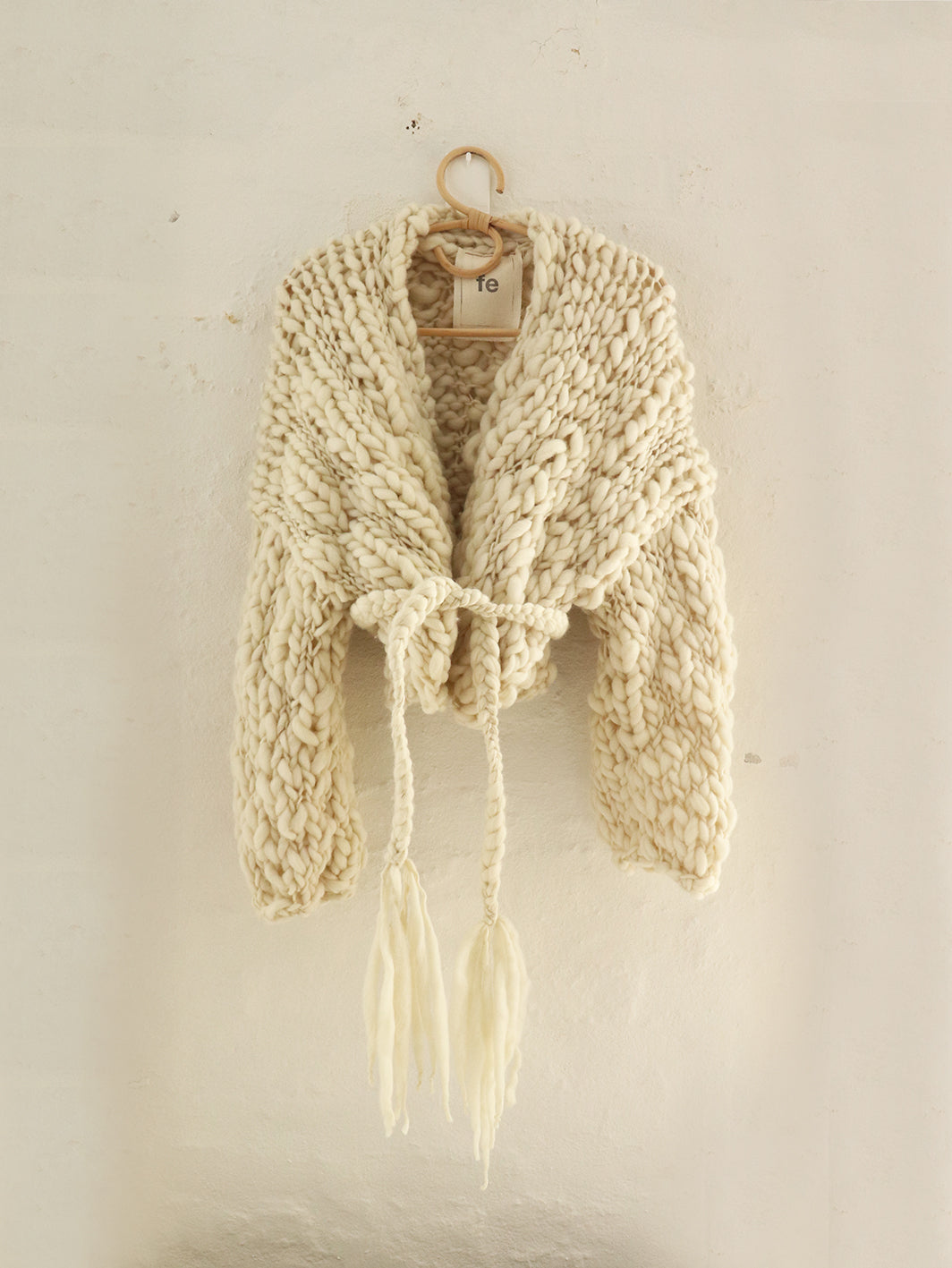 Wool - Chunky Short Jacket - Natural