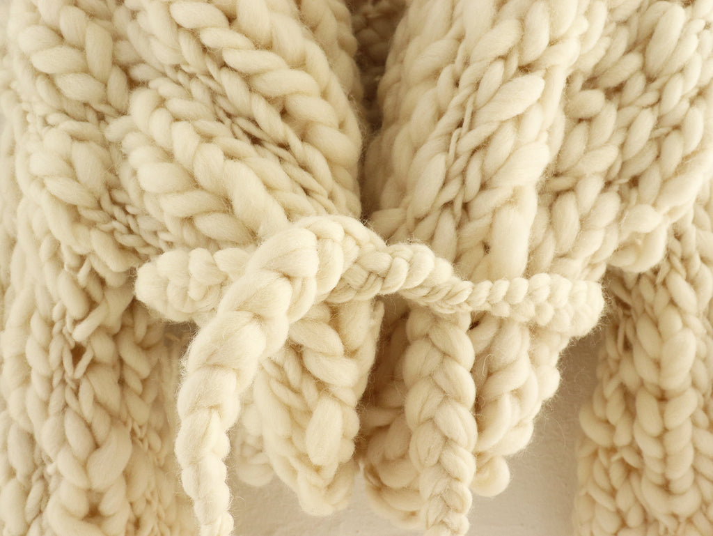 Wool - Chunky Short Jacket - Natural