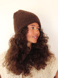 Virgin Wool Hat  - Chocolate