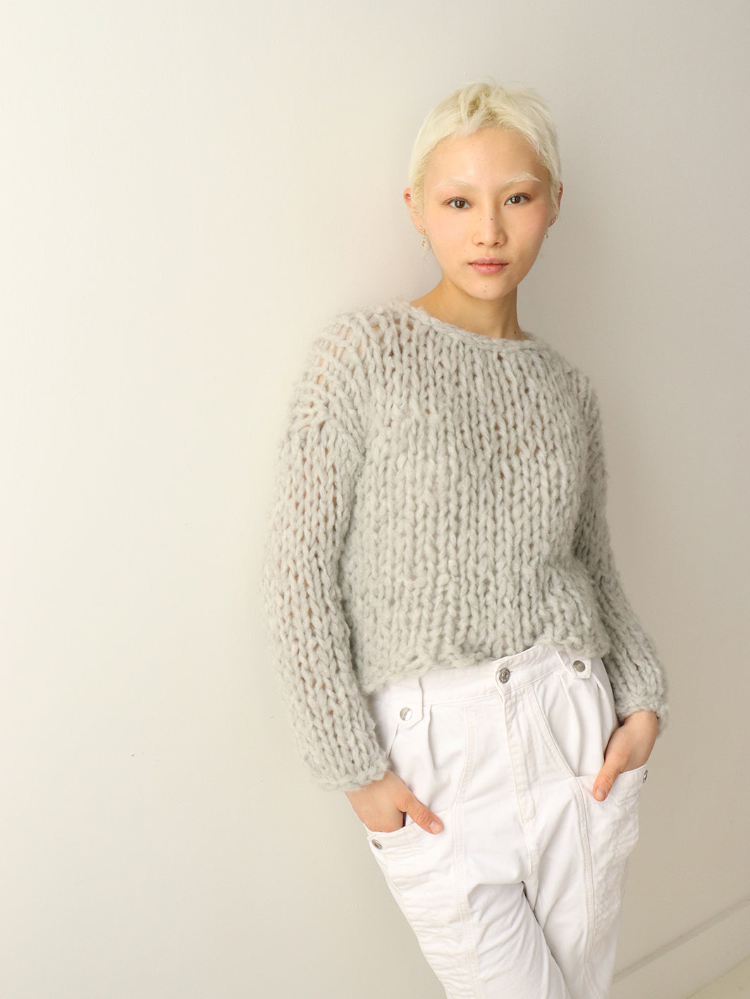 Cashmere Sweater - Light Gray