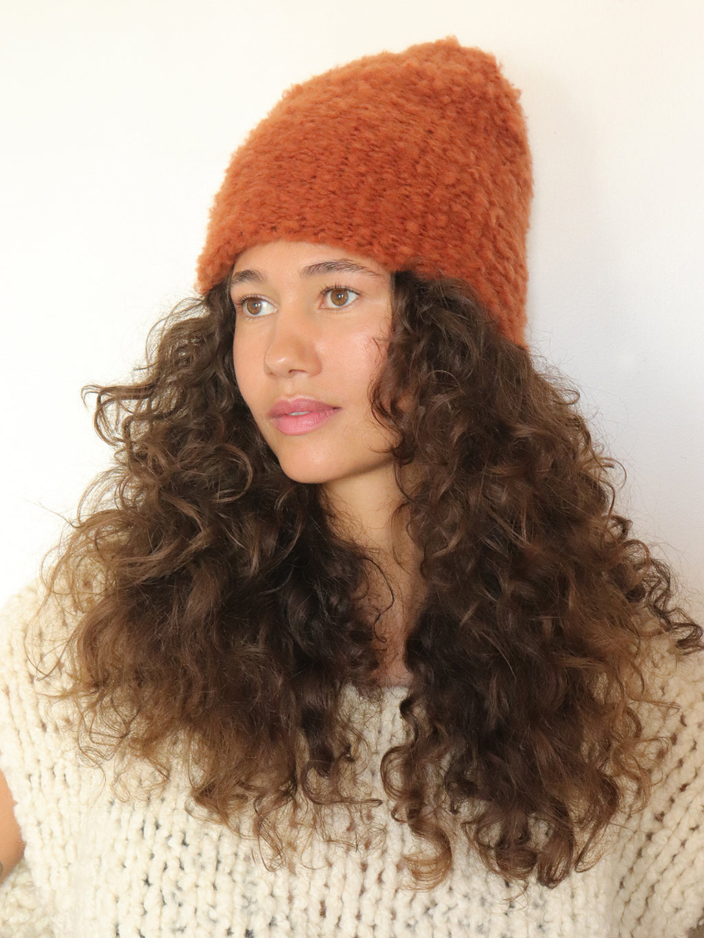 Virgin Wool Hat  - Cinnamon