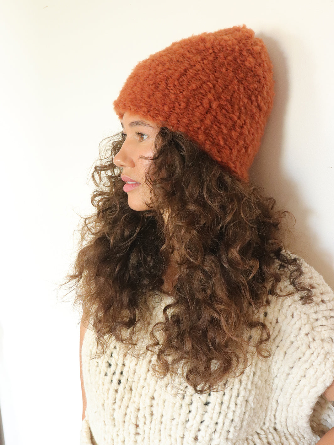 Virgin Wool Hat  - Cinnamon