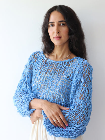 The Signature Girlfriend Sweater - Blue