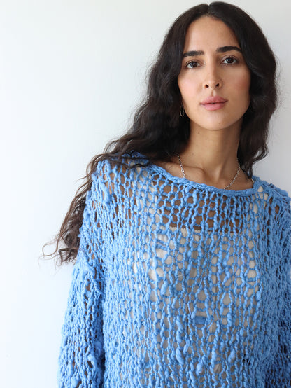 The Signature Girlfriend Sweater - Blue
