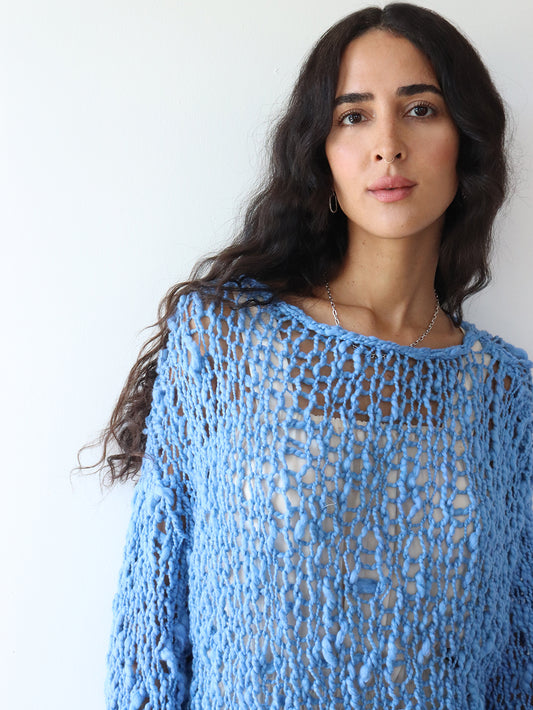 The Signature Girlfriend Sweater - Blue