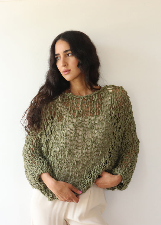 The Signature Girlfriend Sweater - Olive