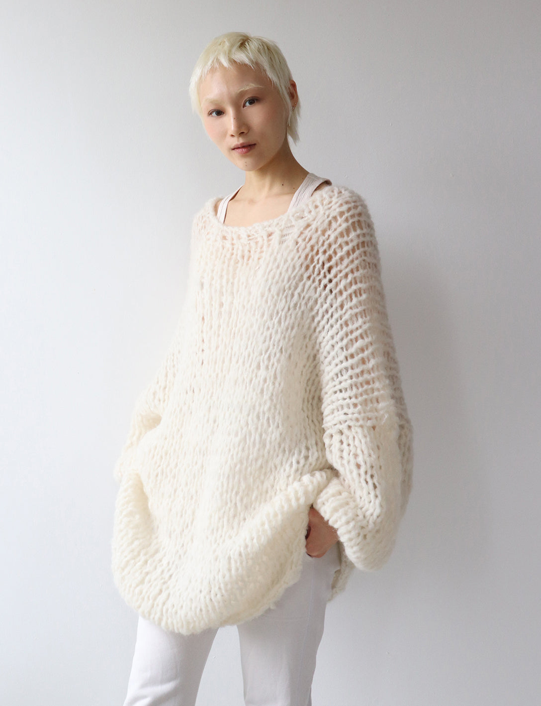 Wool - Maxi Sweater - Natural