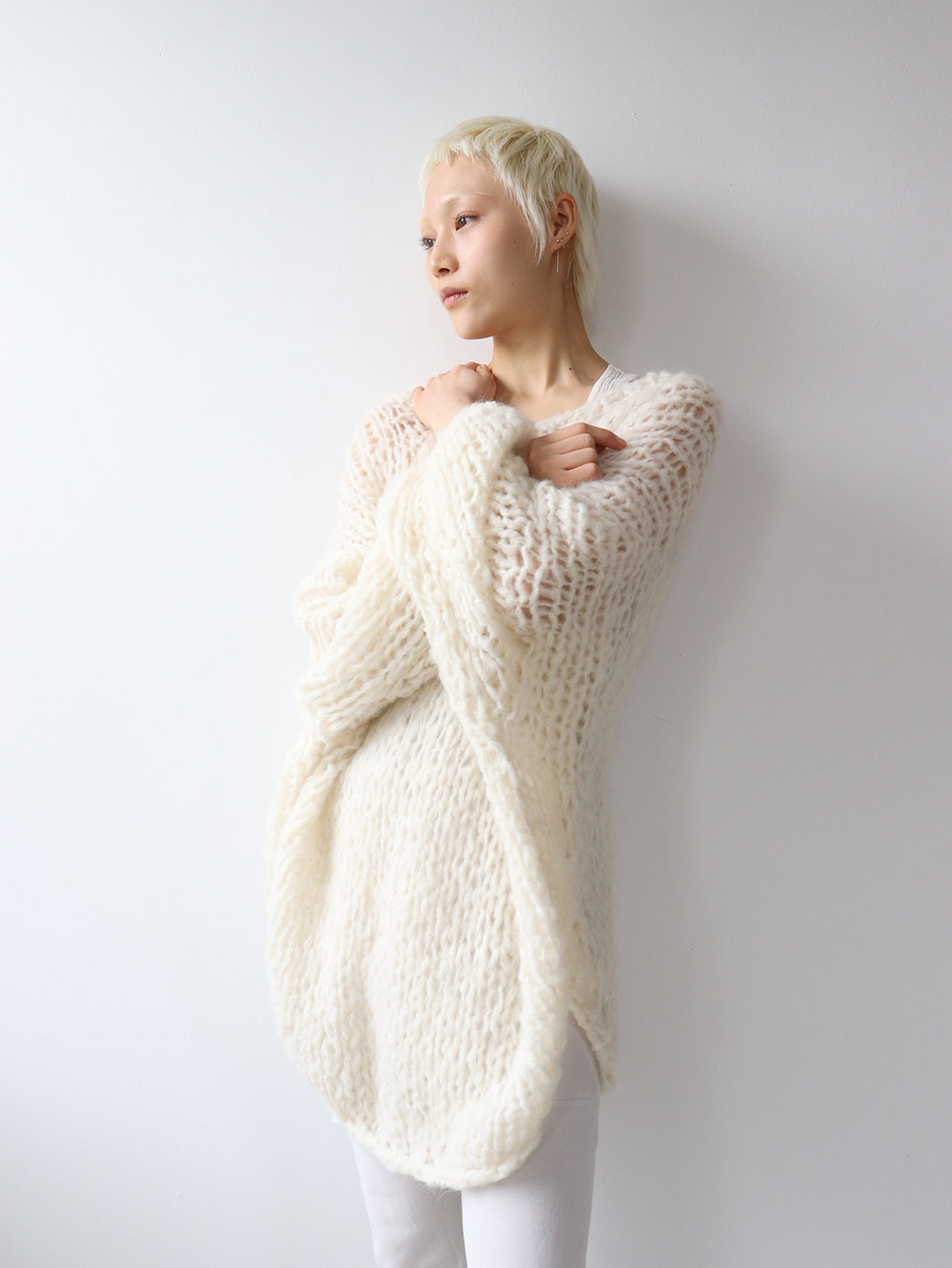 Wool - Maxi Sweater - Natural