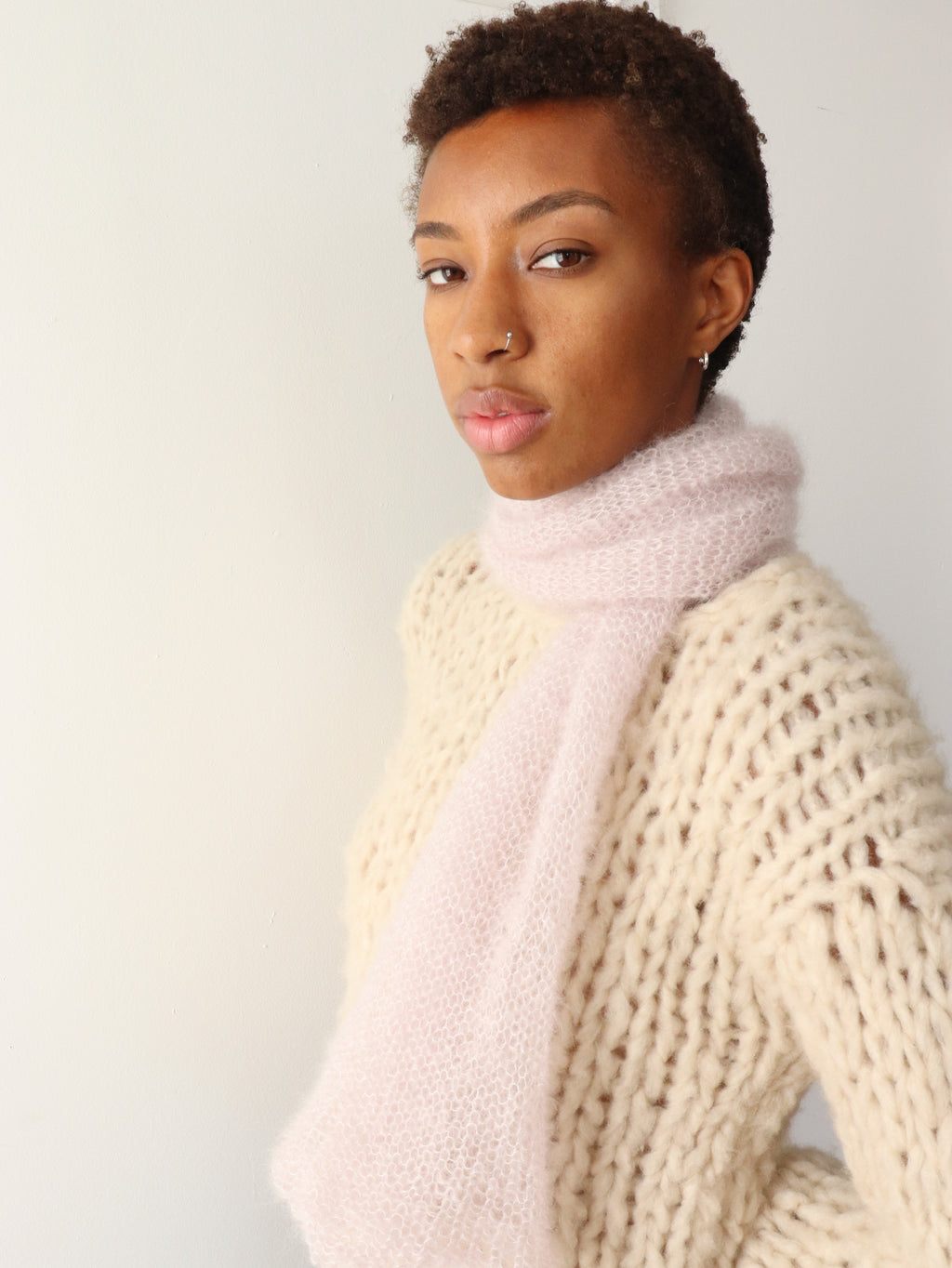 Scarf - Lilac + Lurex