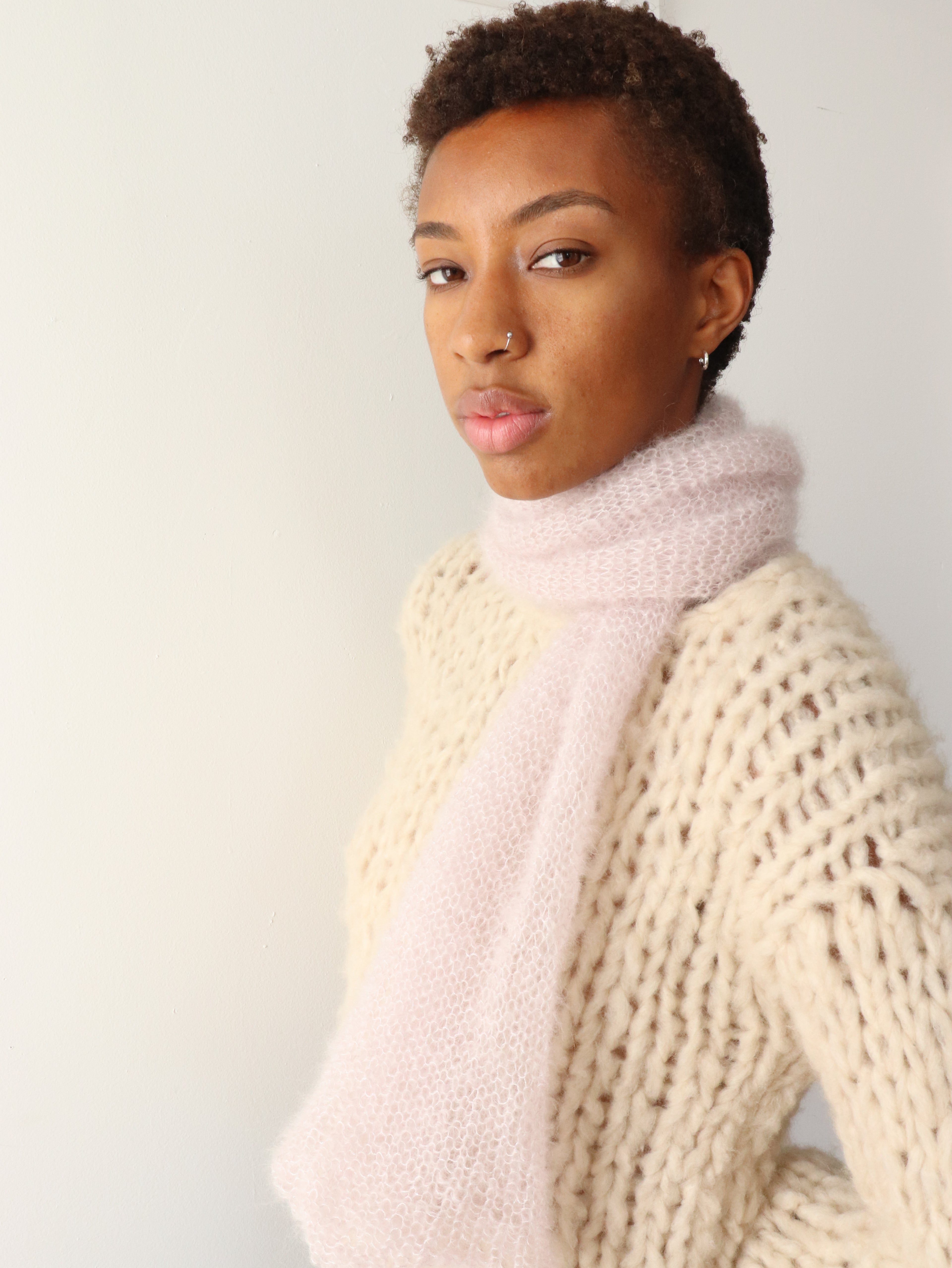 Scarf - Lilac + Lurex