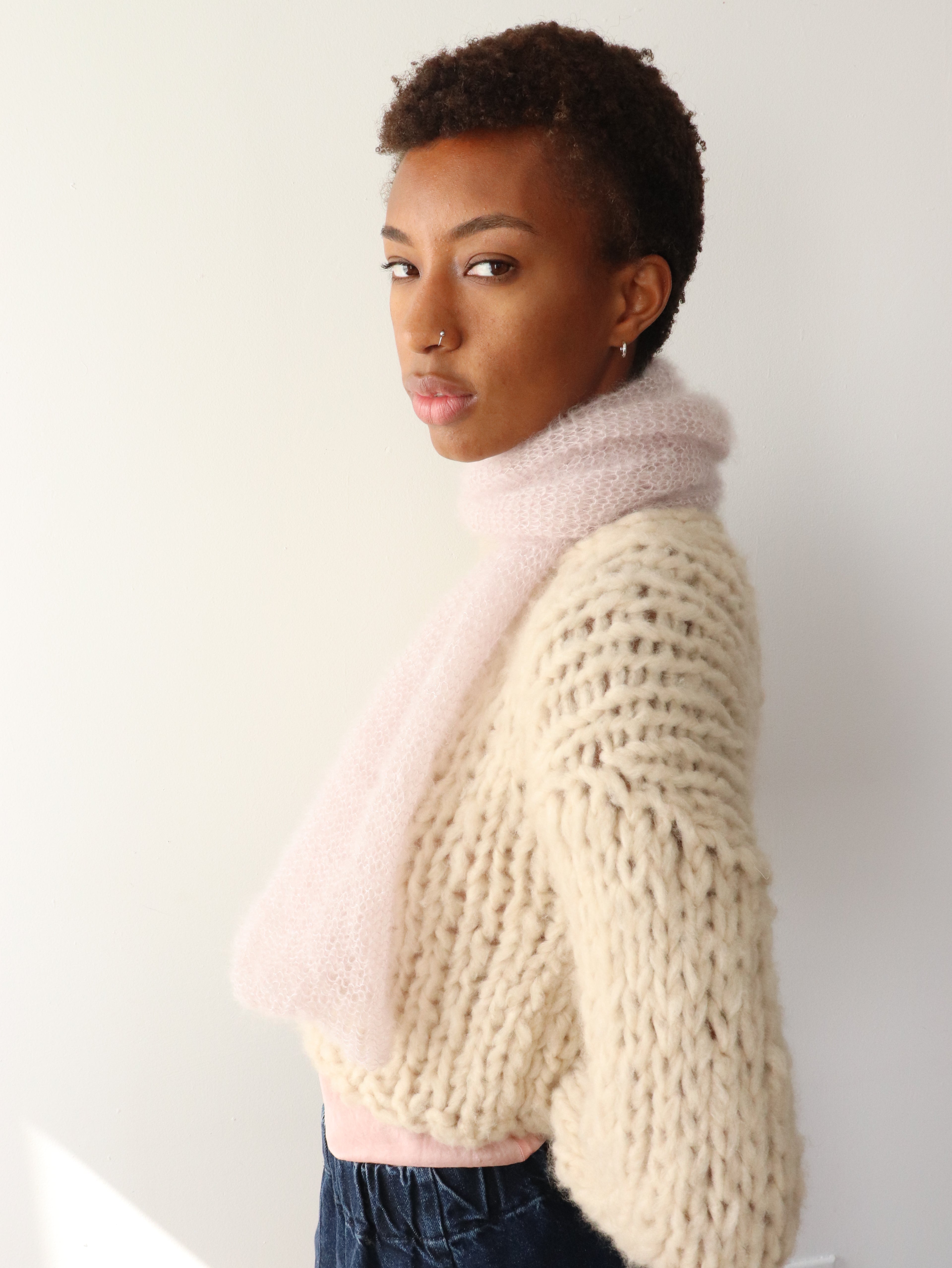 Scarf - Lilac + Lurex