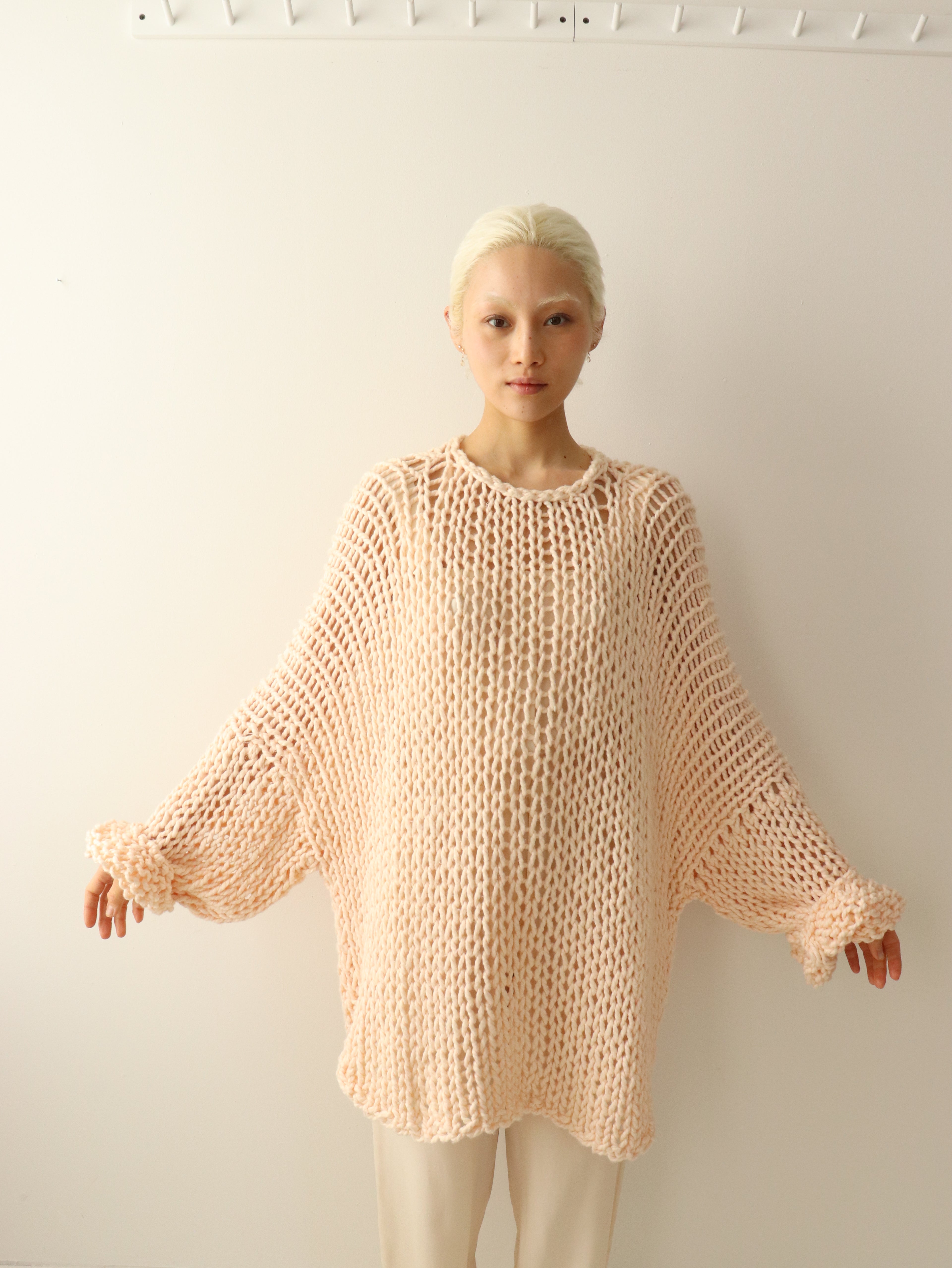 Cotton Boyfriend Sweater - Blush