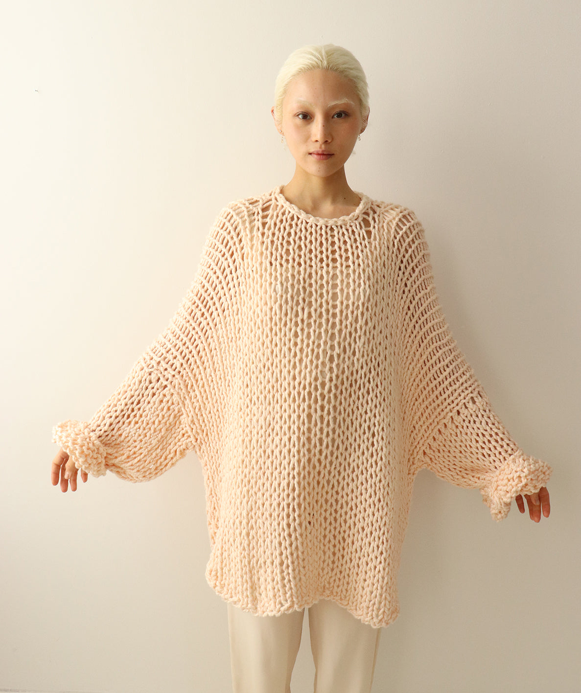 Cotton - Maxi Sweater - Blush