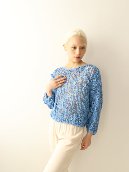 Cotton Sweater - Blue