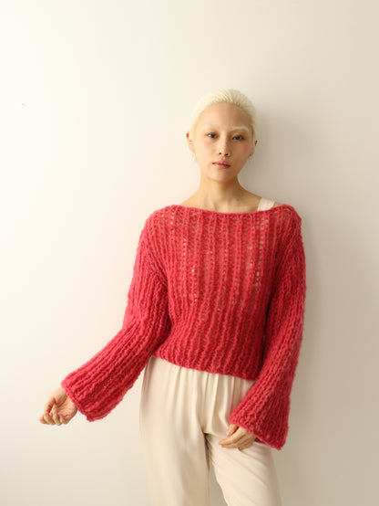 Balloon Sweater - Raspberry