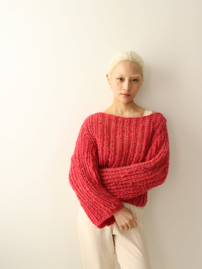 Balloon Sweater - Raspberry