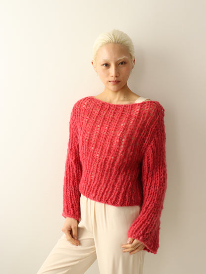 Balloon Sweater - Raspberry