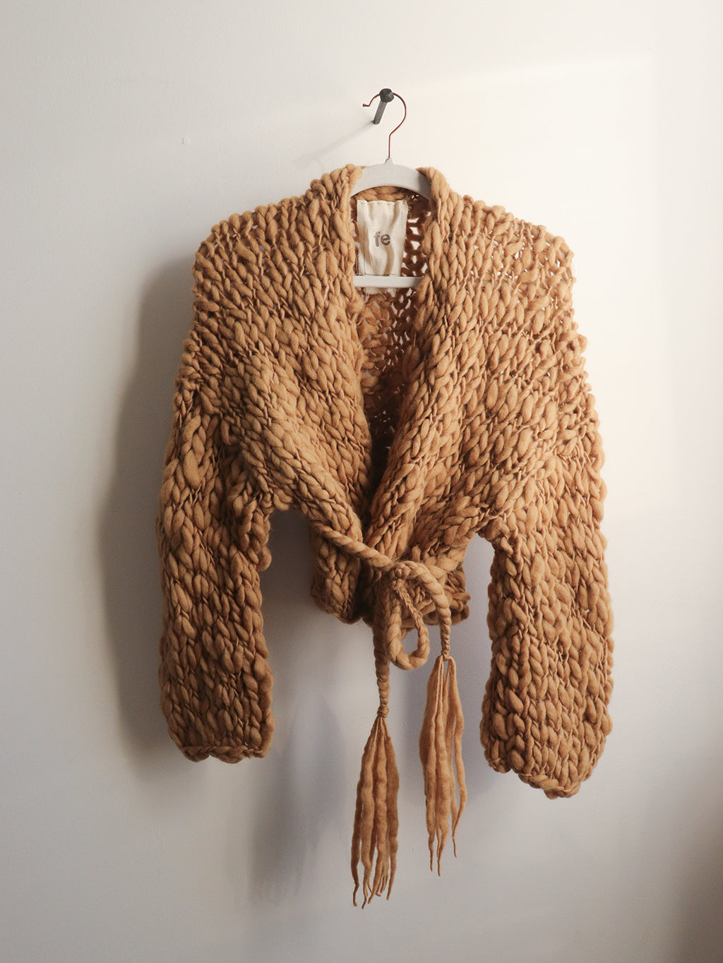 Wool - Chunky Short Jacket - Camel