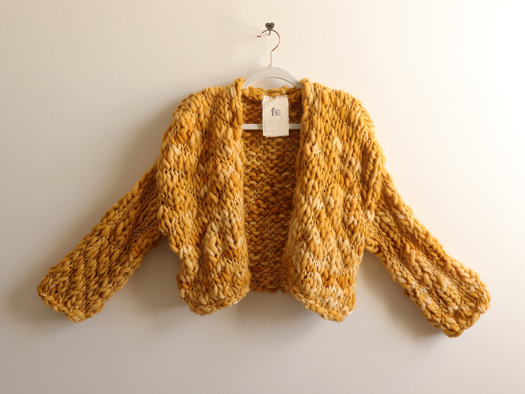 Wool - Cropped Robe - Sunflower