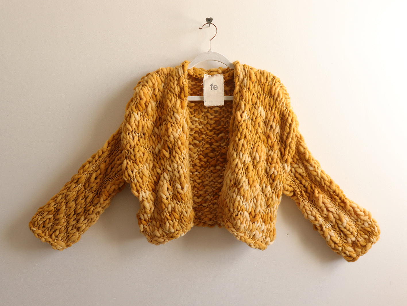 Wool - Cropped Robe - Sunflower