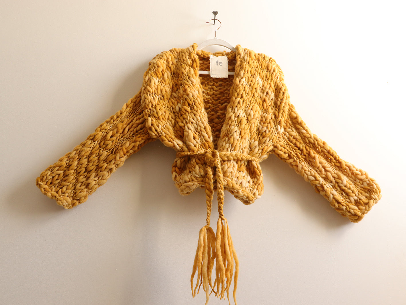 Wool - Cropped Robe - Sunflower