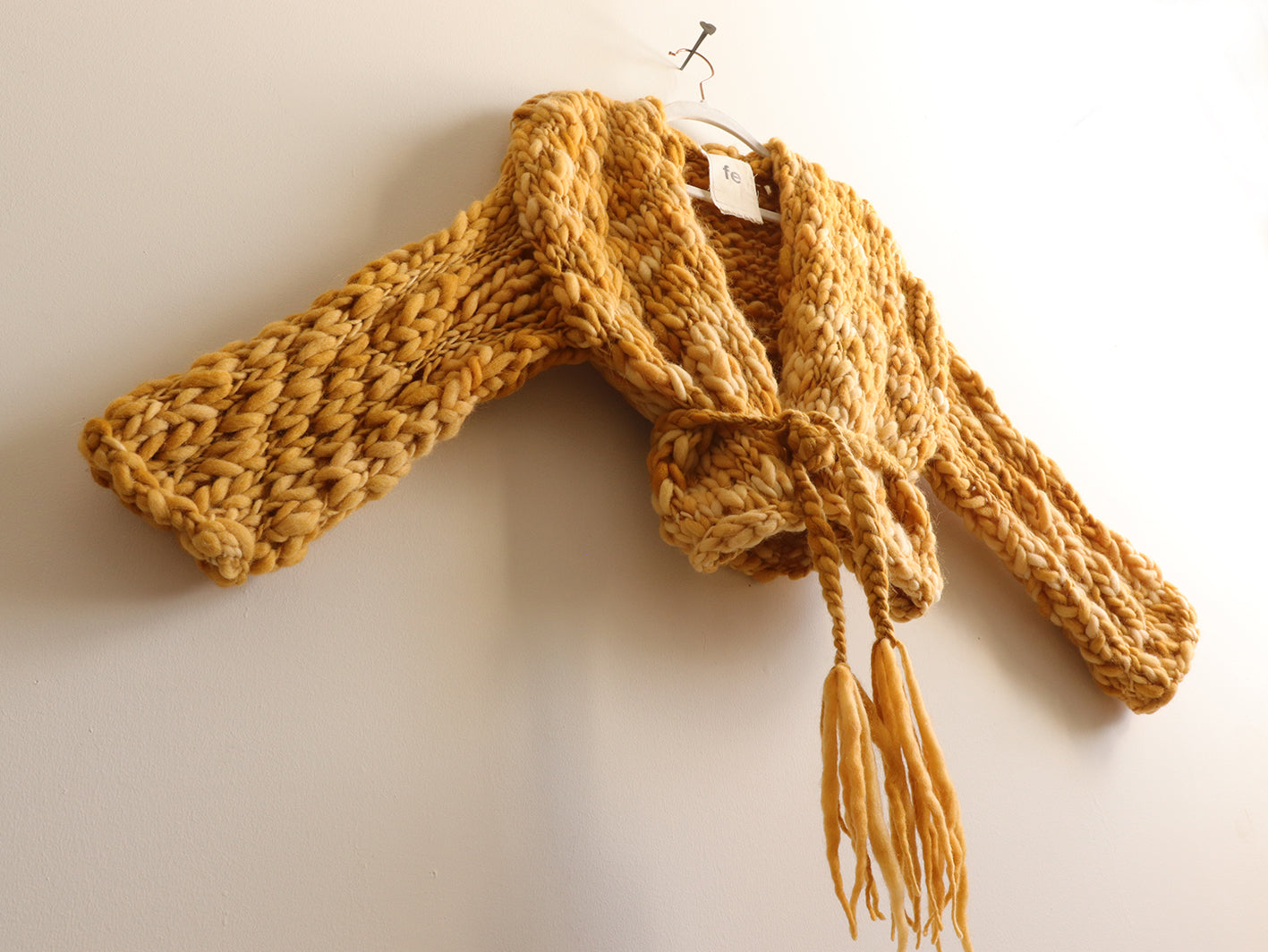 Wool - Cropped Robe - Sunflower