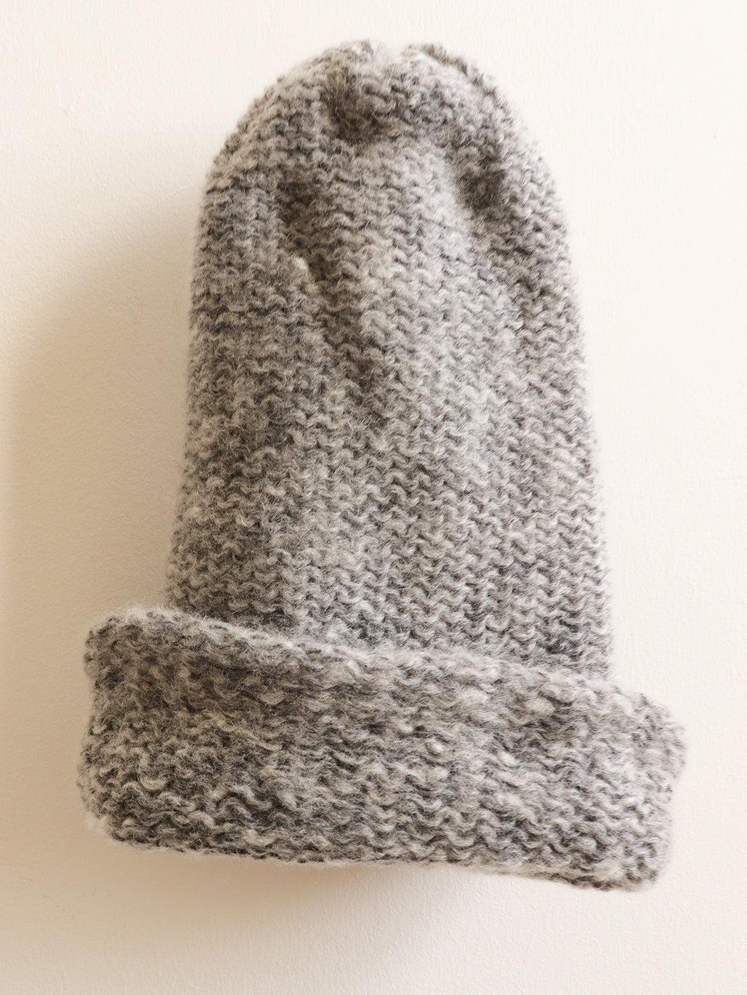 Cashmere Hat - Charcoal+White