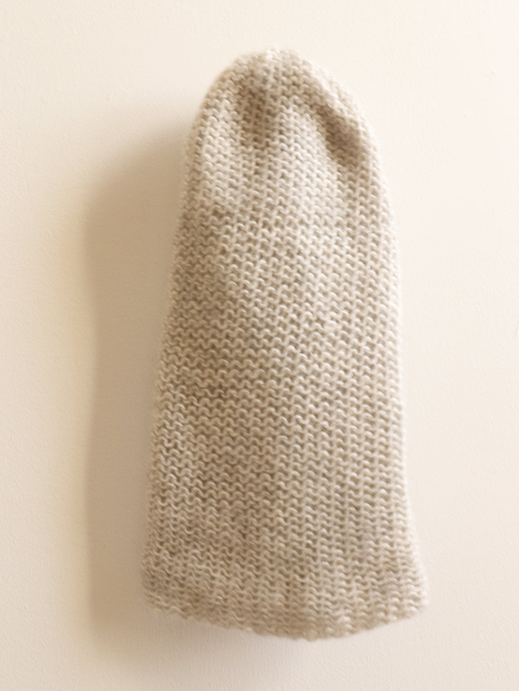 Cashmere Hat - Gray+White