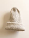 Cashmere Hat - Gray+White