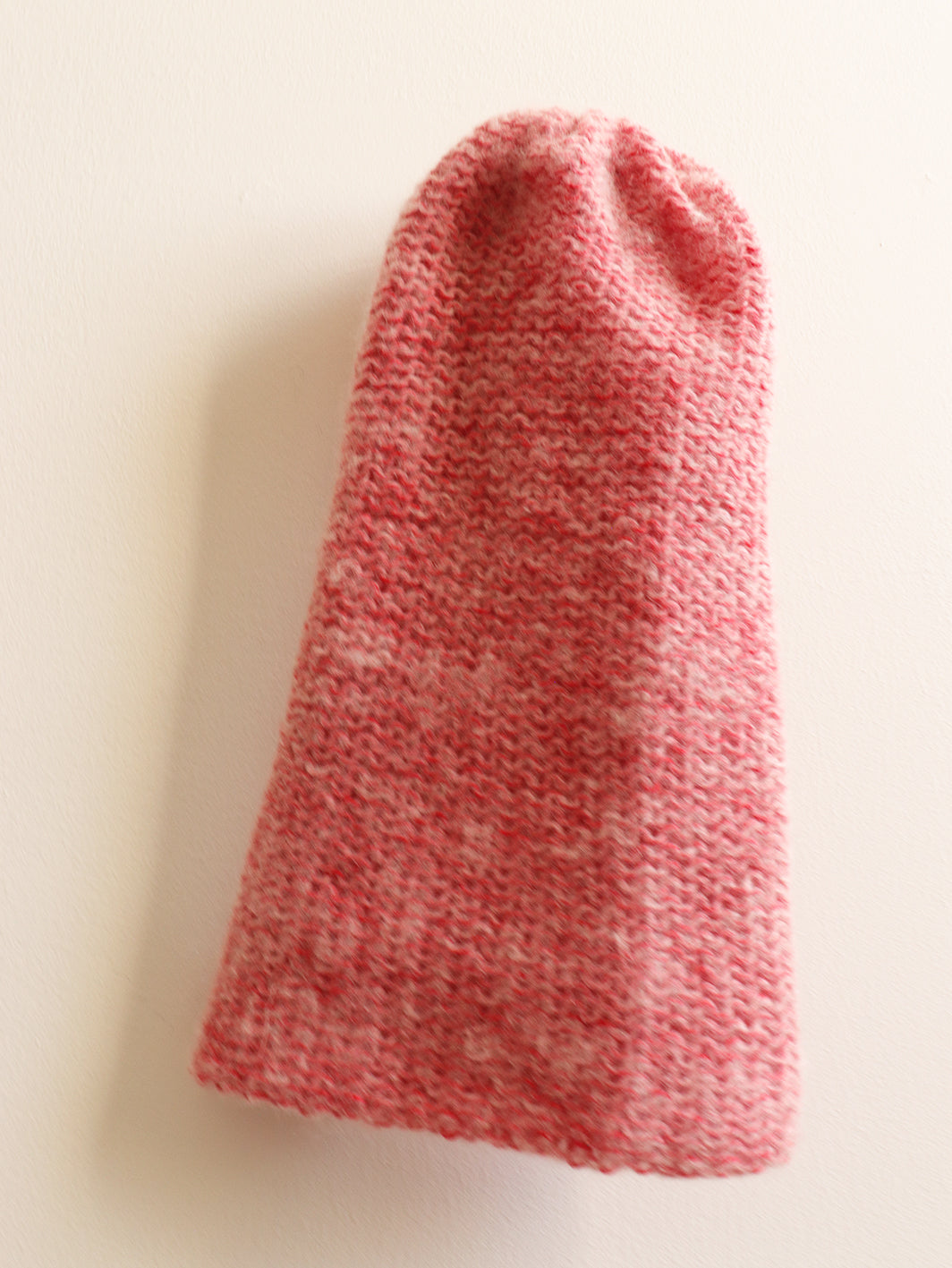 Cashmere Hat - Strawberry+White
