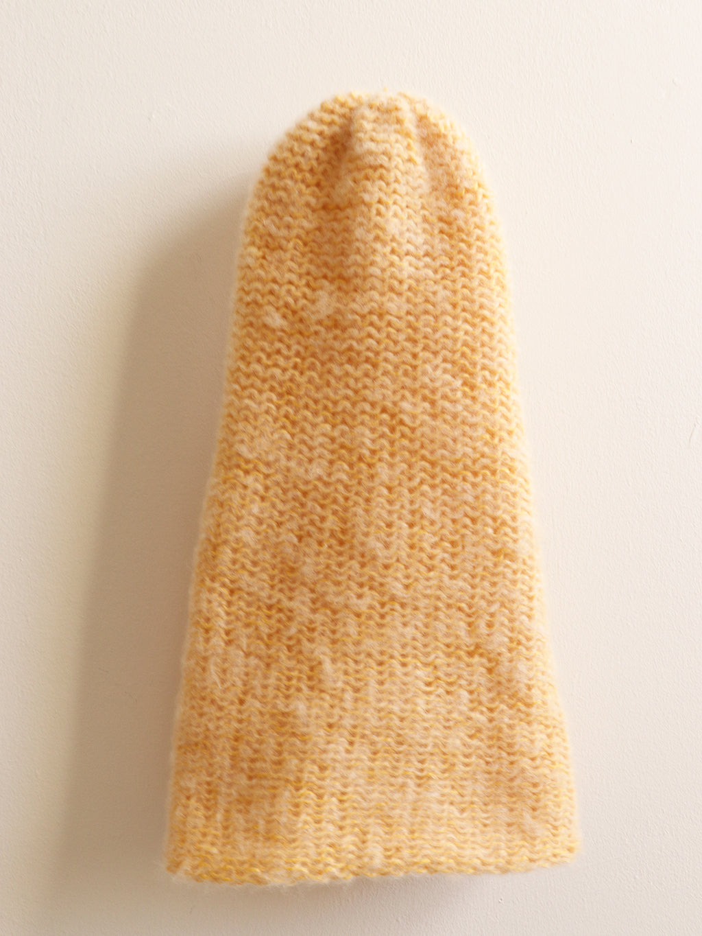 Cashmere Hat - Yellow + White