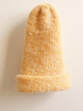 Cashmere Hat - Yellow + White