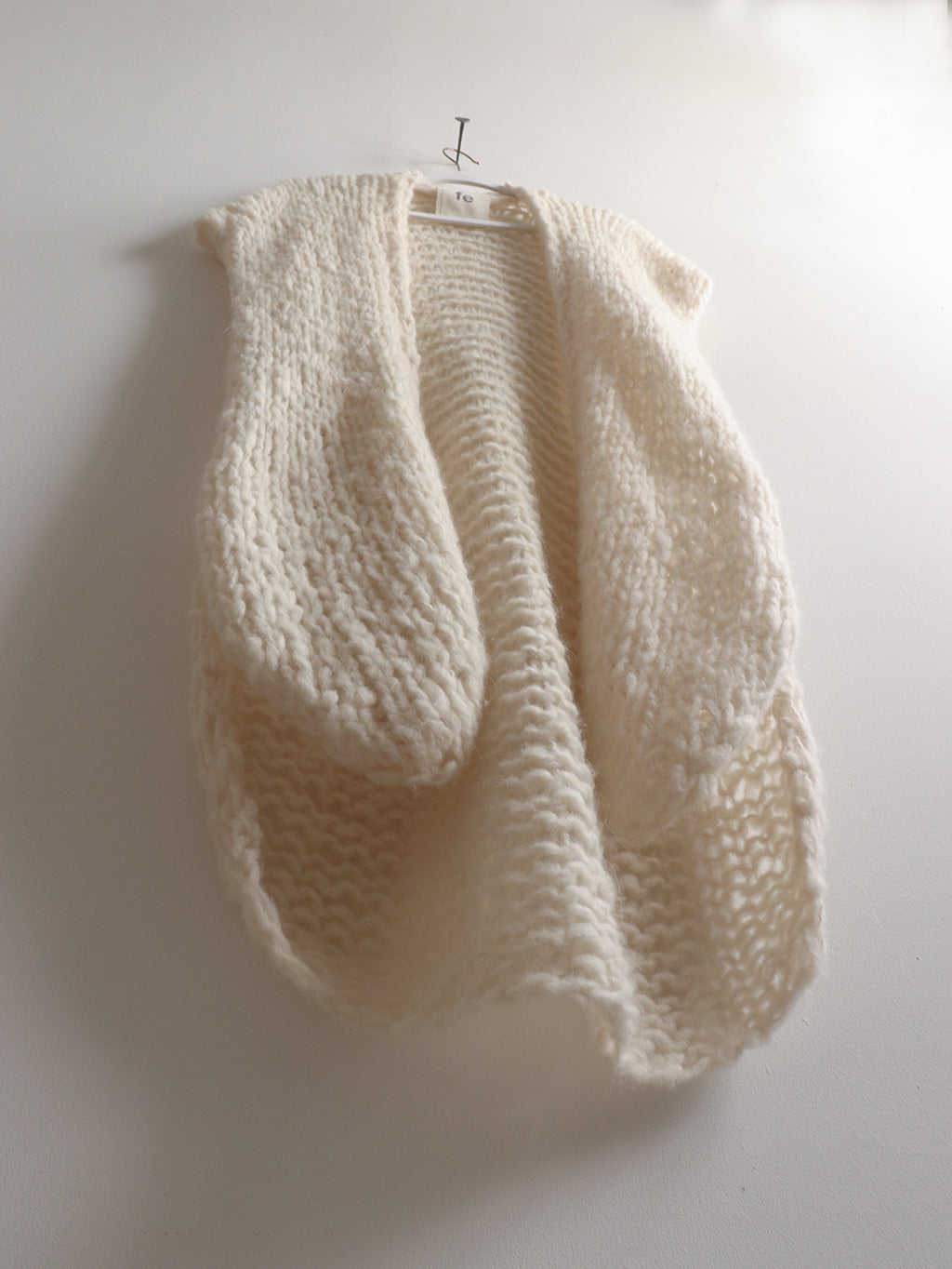 Wool - Maxi Ruana - Natural