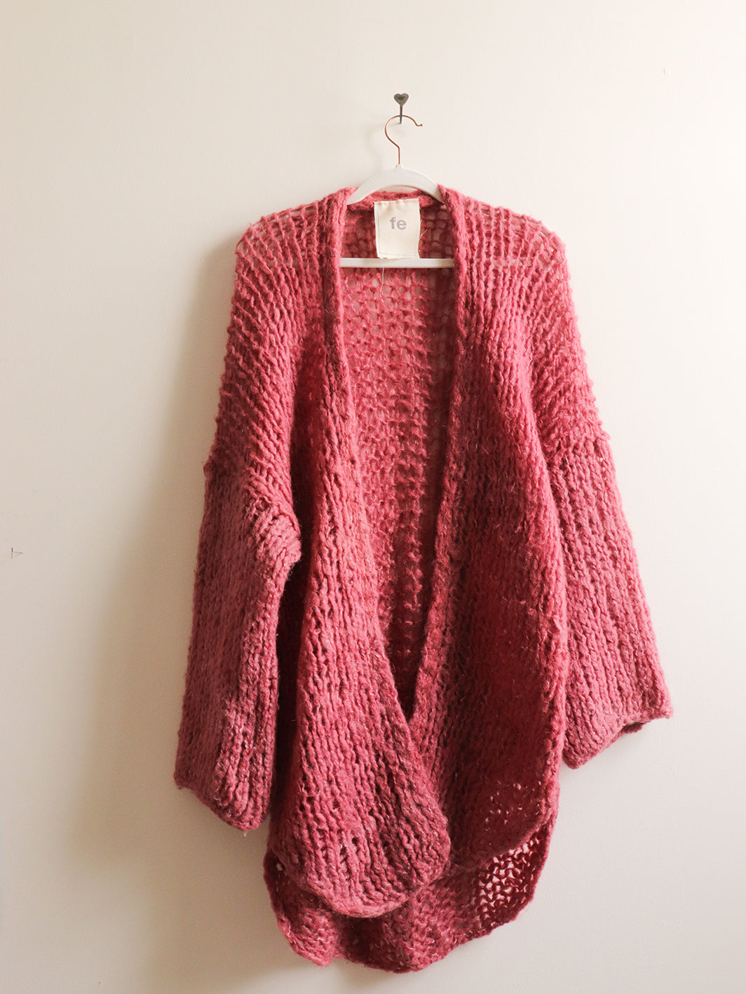 Wool - Long Robe - Pommegranate