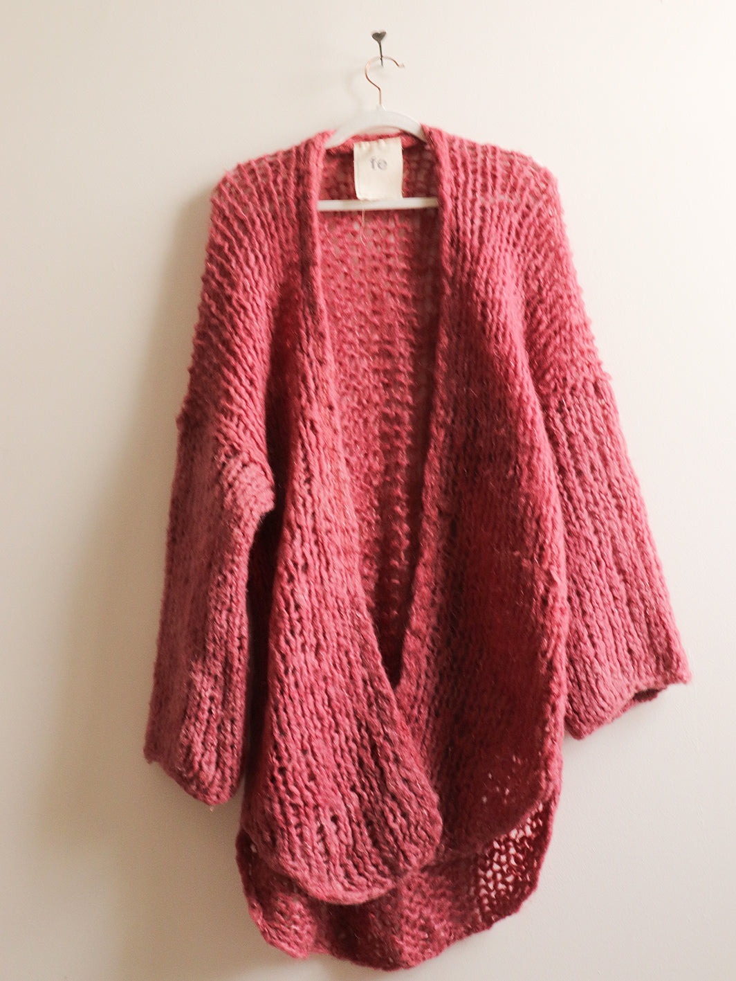 Wool - Long Robe - Pommegranate