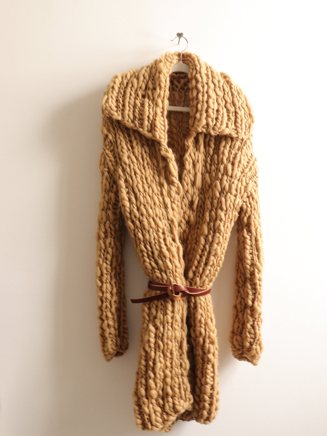 Wool - Long Coat - Camel