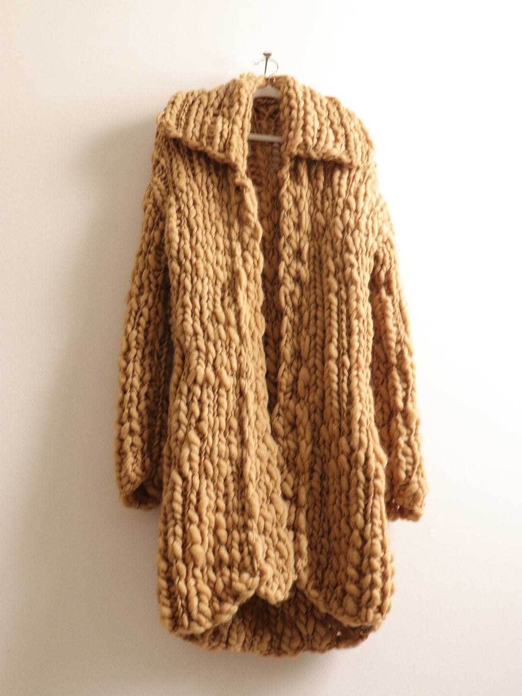 Wool - Long Coat - Camel
