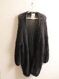 Cotton - Long Robe - Black