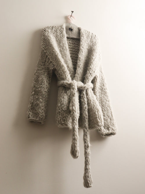 Cashmere Long Robe - Gray