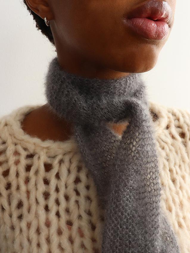 Mini Scarf - Charcoal