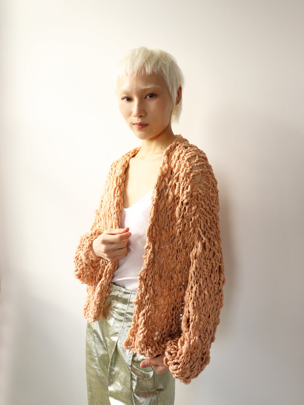 The Short Cotton Robe - Clay