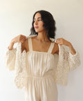 The Short Cotton Robe - Natural