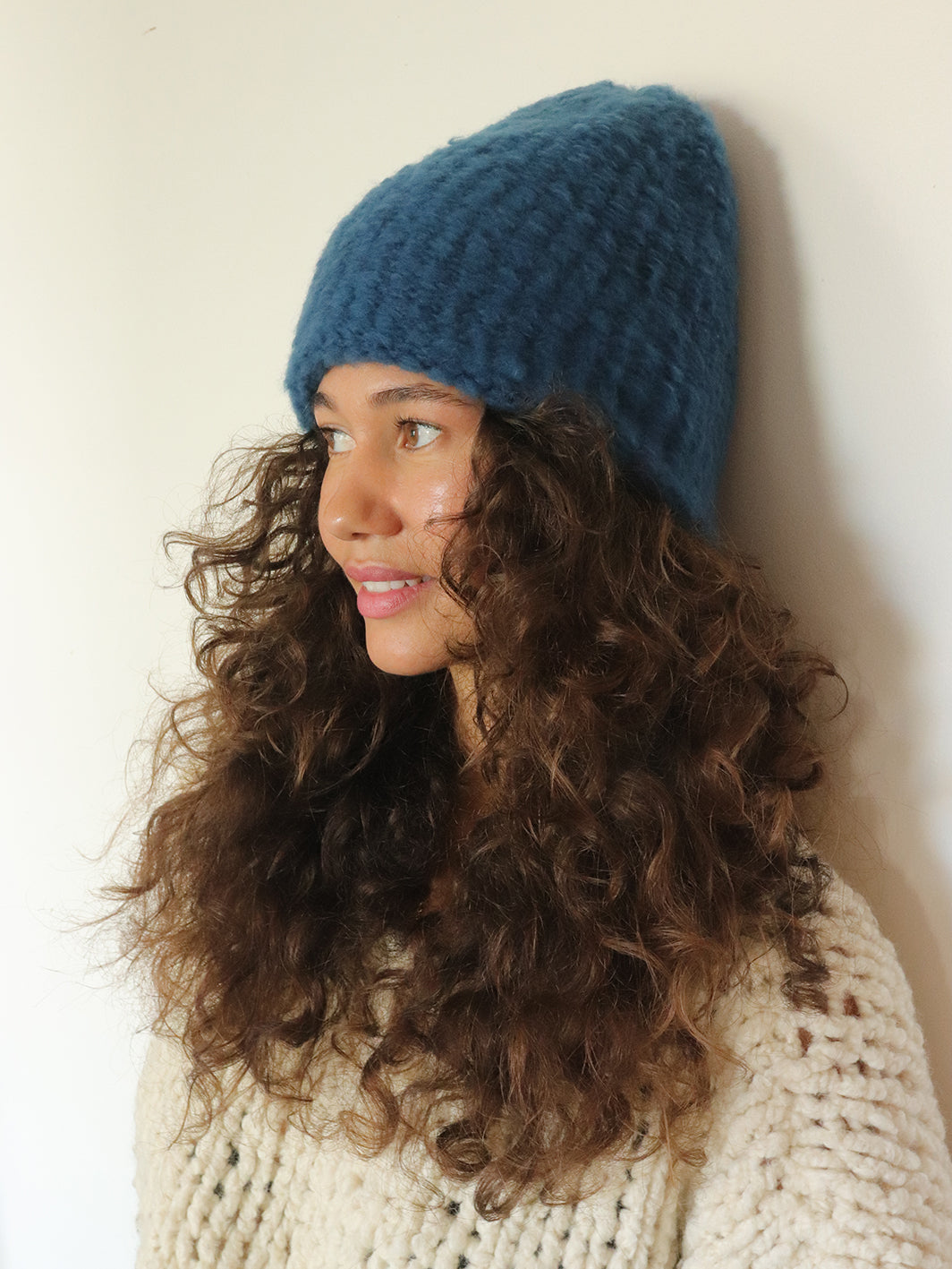 Virgin Wool Hat  - Teal