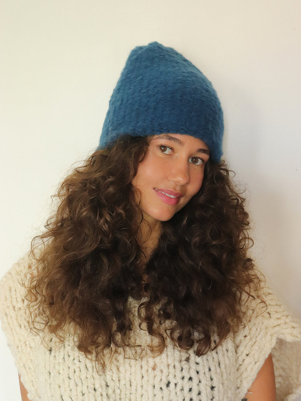 Virgin Wool Hat  - Teal